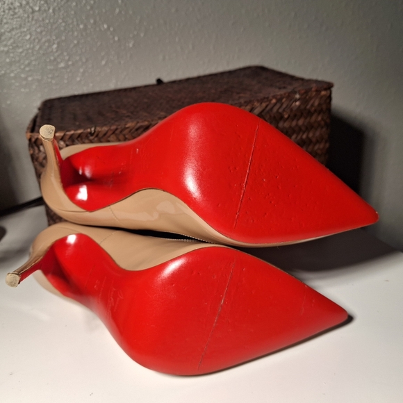 Christian Louboutin Red Bottom Nude Heels - Picture 6 of 12